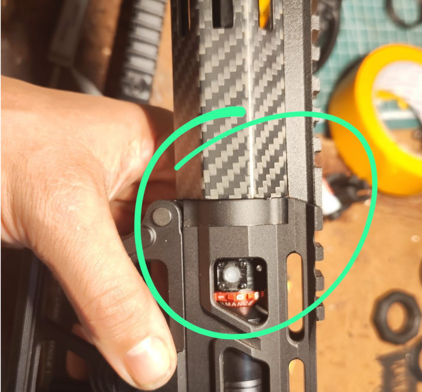 Carbon Handguard for MTW and AEG bodies