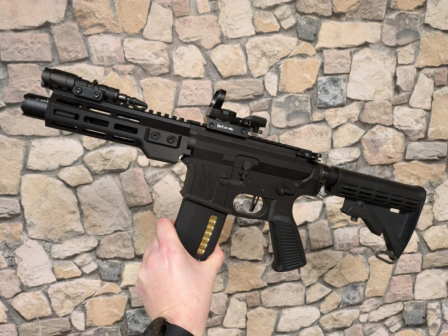 3D printed Handguard with integrated outer barrel