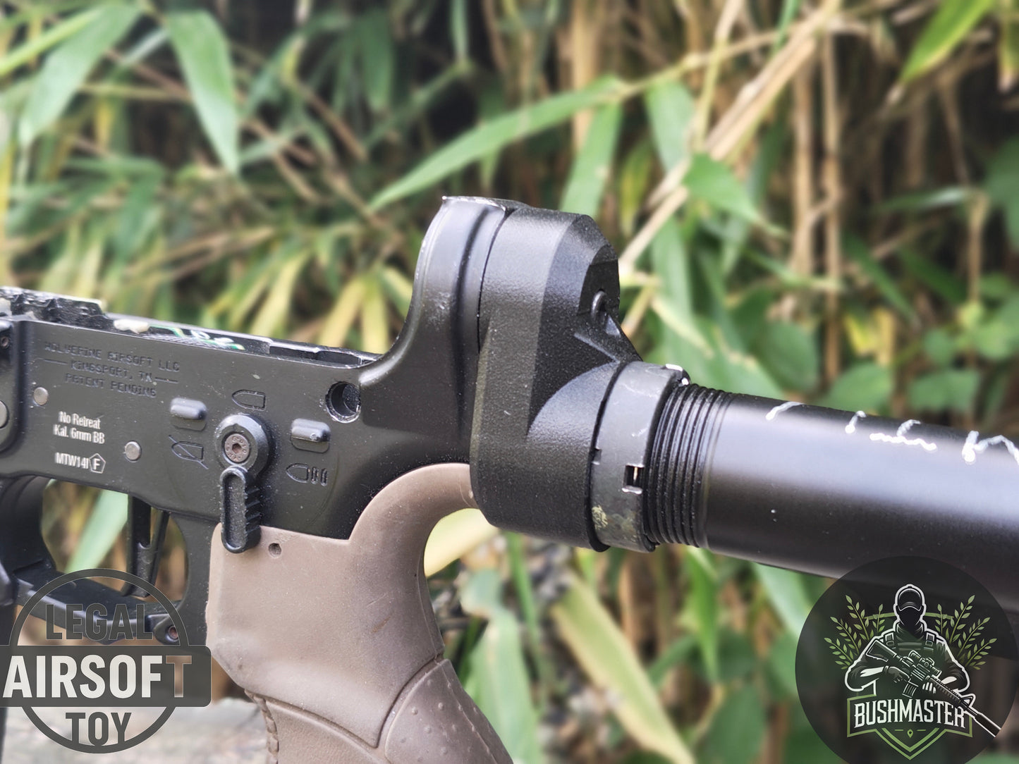 MTW drop stock adapter for original MTW buffertube and Bushmaster Carbon Buffertube Gen 2