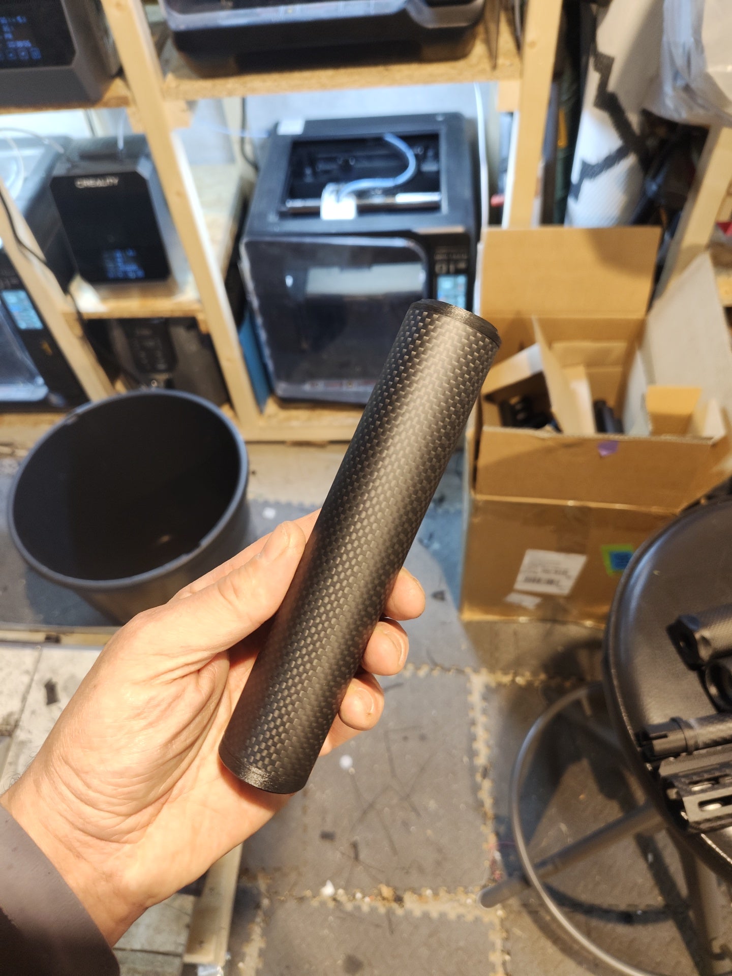 Bushmaster Inset Silencer (34 mm carbon silencer to fit in handguards)