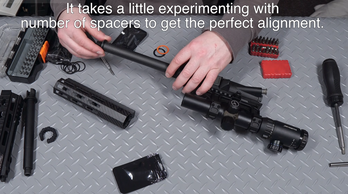 Levar Carbon outer barrel - Carbon Fiber Airsoft Upgrade image 2