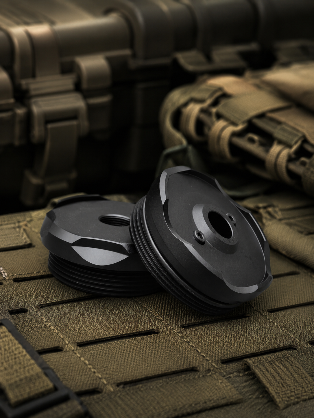 Metal replacement caps for Big Boy Sound Moderator - Silent Airsoft... image 1