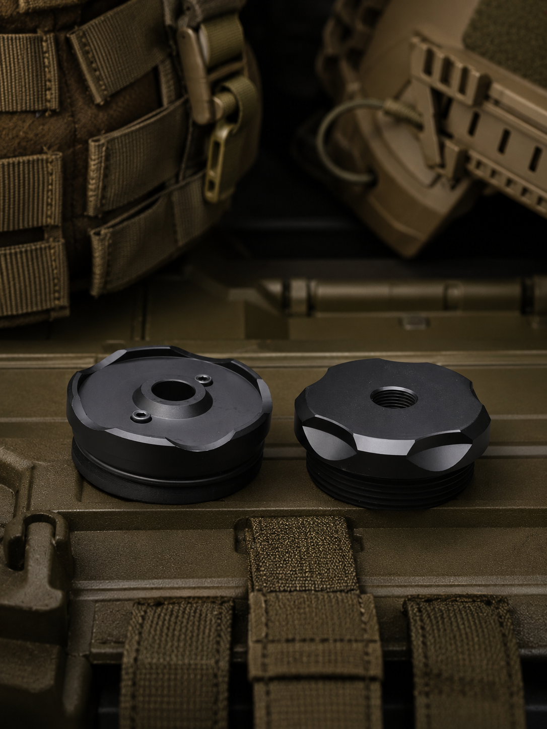 Metal replacement caps for Big Boy Sound Moderator - Silent Airsoft... image 3