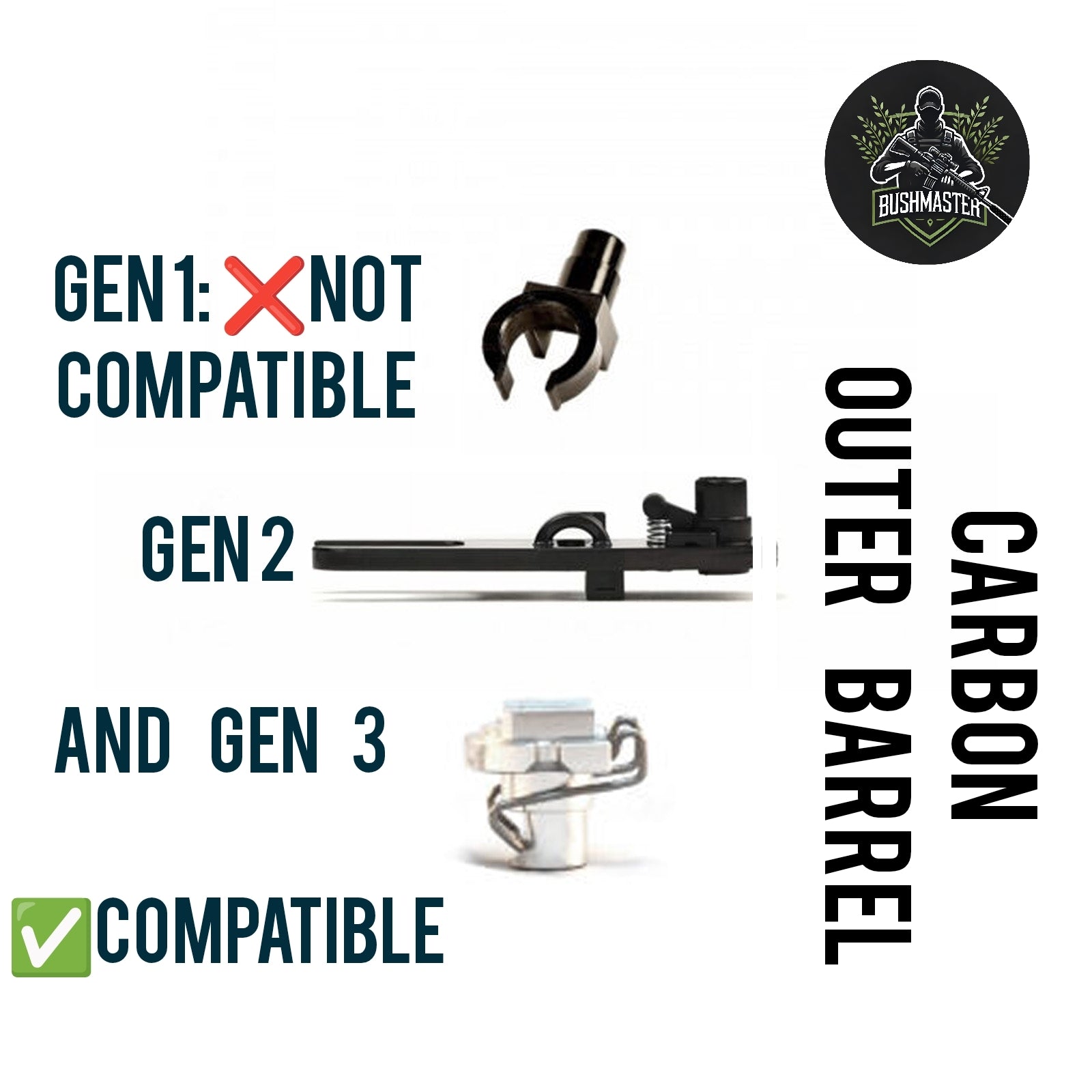 MTW Carbon Outer Barrel - Carbon Fiber Airsoft Upgrade image 3