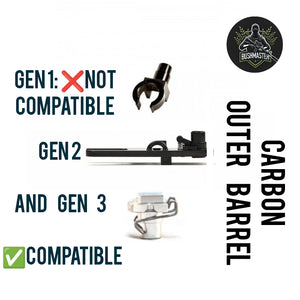 MTW Carbon Outer Barrel - Carbon Fiber Airsoft Upgrade image 3
