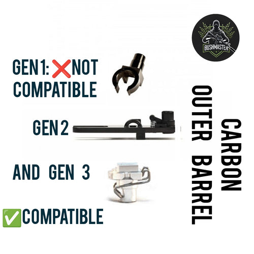 MTW Carbon Outer Barrel - Carbon Fiber Airsoft Upgrade image 3