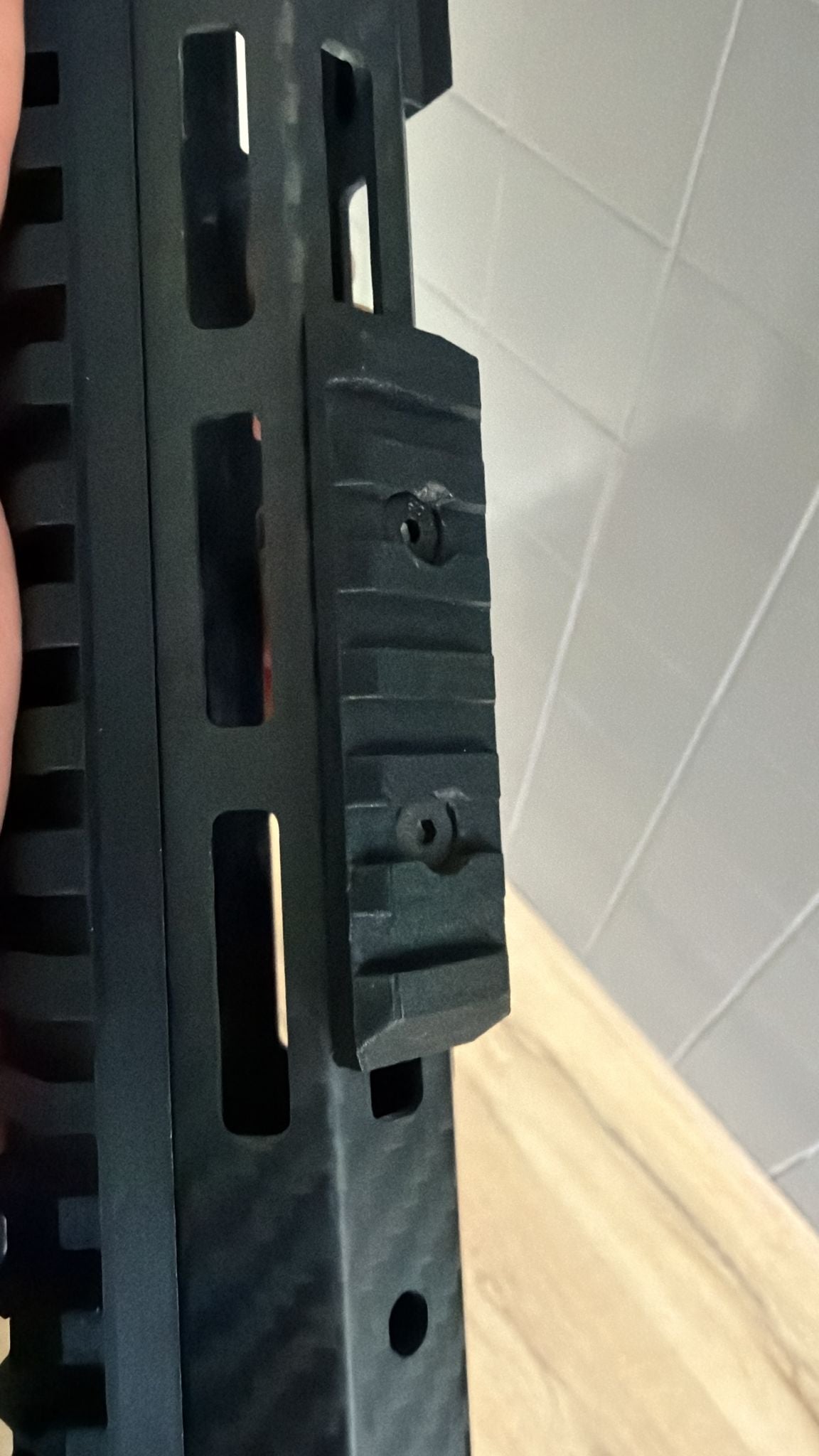 Small picatinny Mlock rail set (2 pieces) - Carbon Fiber Airsoft Up...