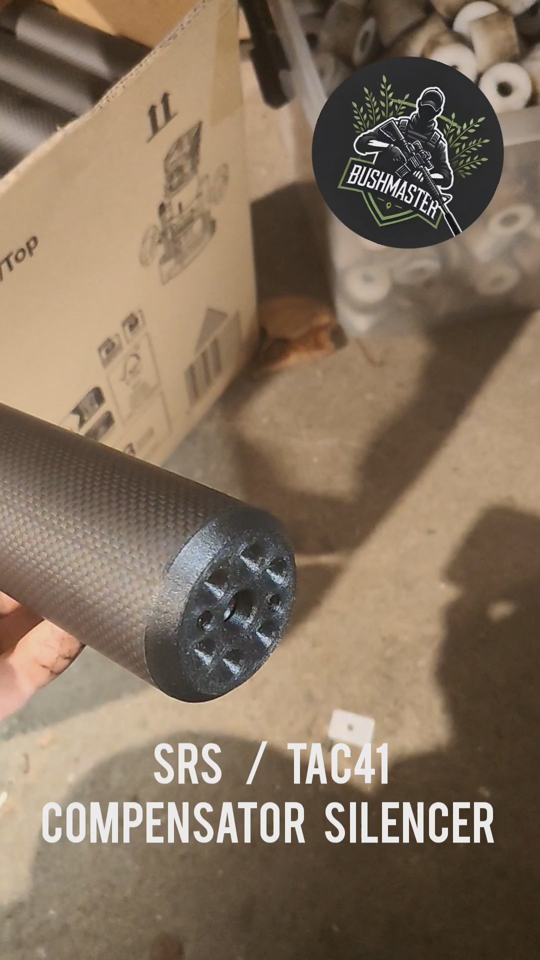 Model Big Boy Silencer for TAC 41 / SRS Silverback – Bushmaster