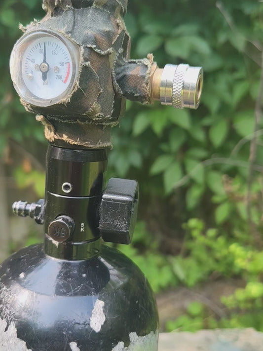 Soft rubber HPA tank gauge protector