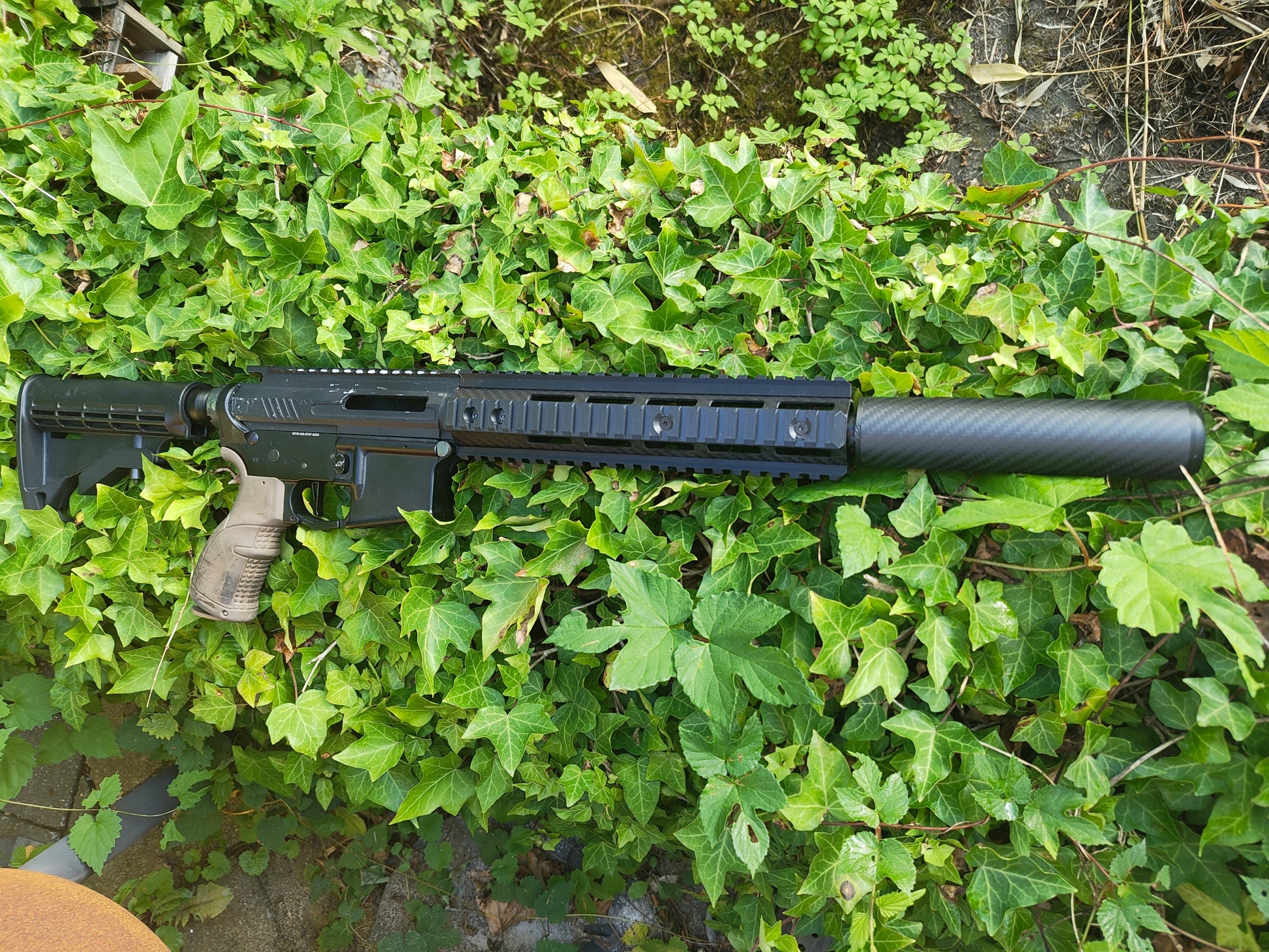 MK18 style rail set for 10 inch carbon handguard