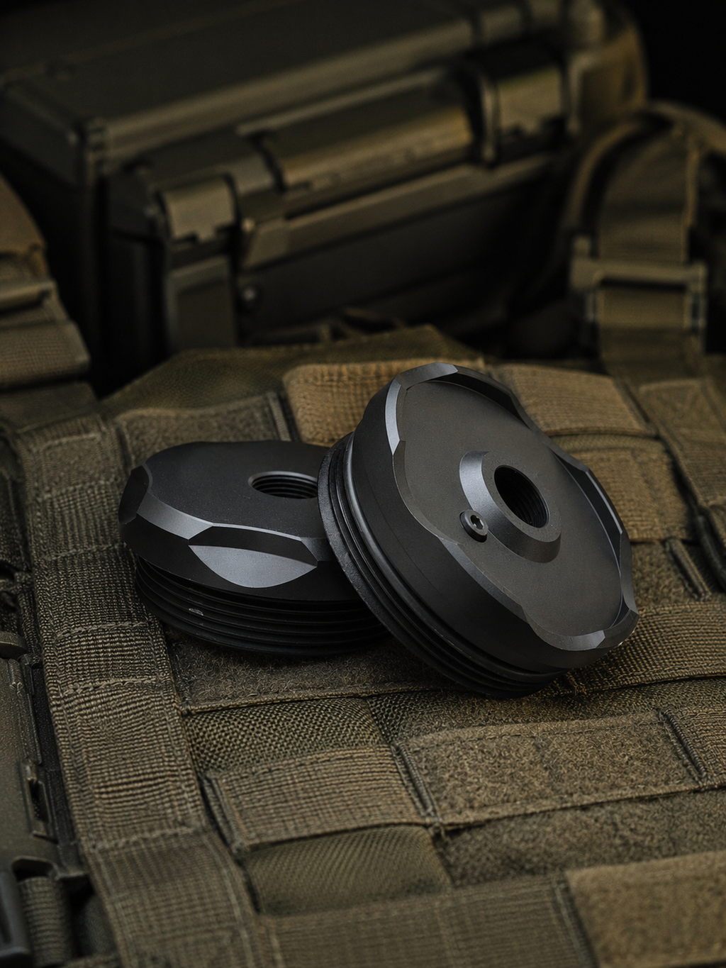 Metal replacement caps for Big Boy Sound Moderator - Silent Airsoft... image 2
